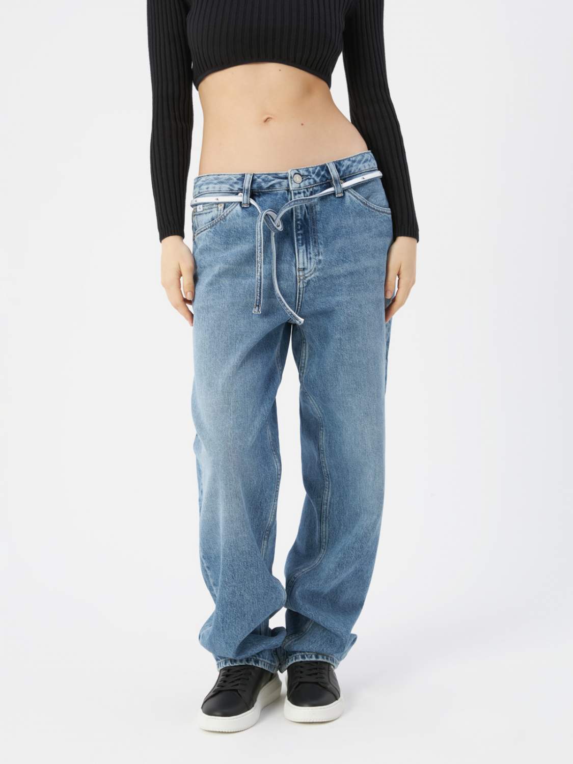 Джинсы женские Calvin Klein Jeans J20J2195411AA голубые, размер 29 - отзывы  на маркетплейсе Мегамаркет