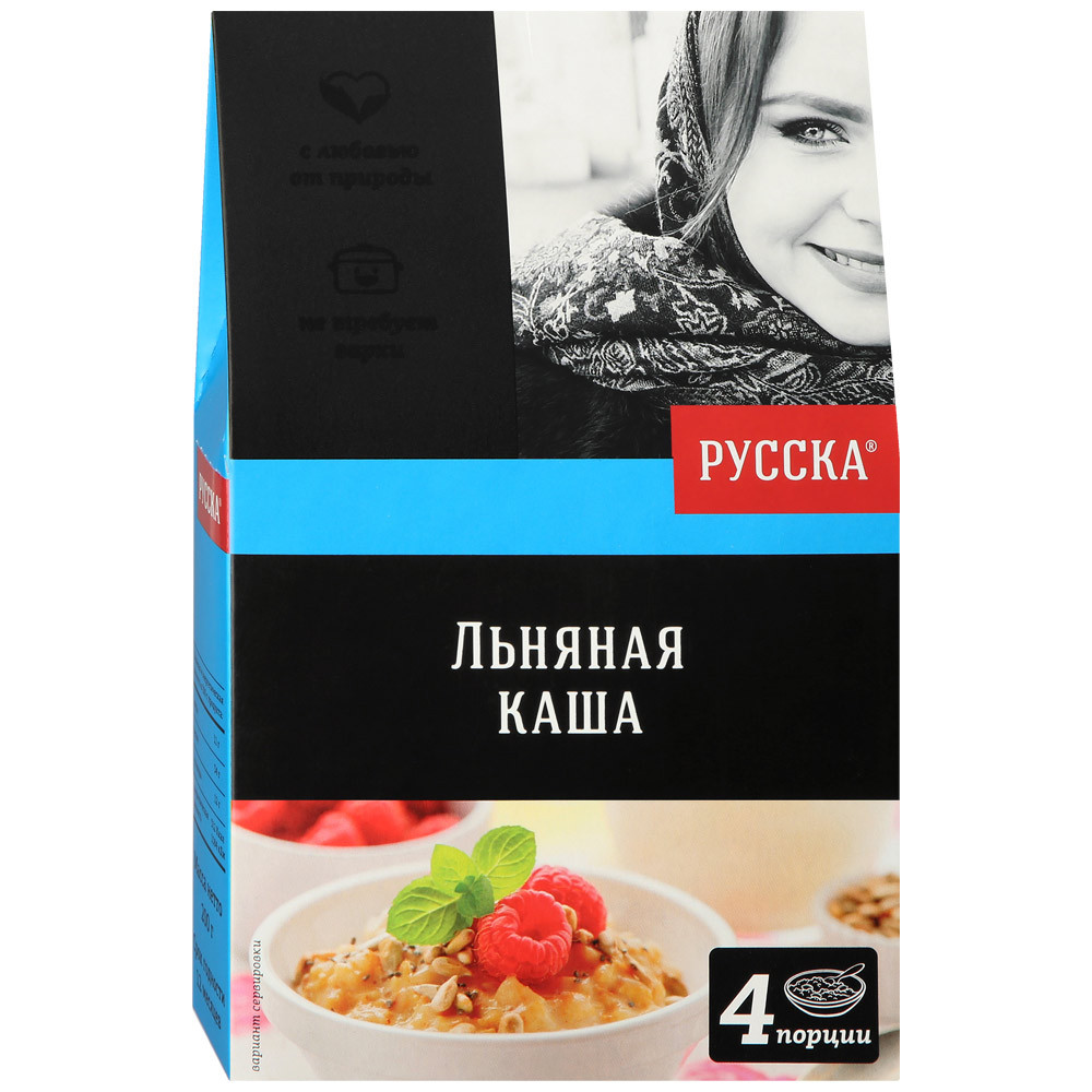 Каша льняная Русска быстрого приготовления 200 г – купить в Москве, цены в  интернет-магазинах на Мегамаркет