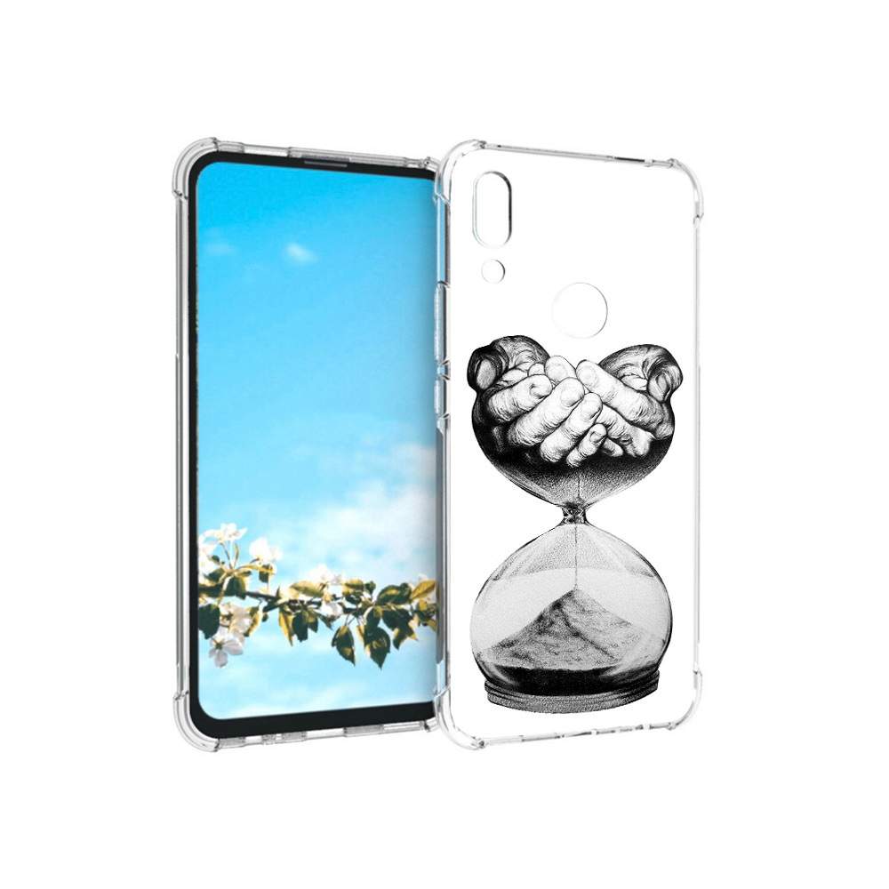 Чехол MyPads Tocco для Huawei P Smart Z часы жизни черно белый, купить в  Москве, цены в интернет-магазинах на Мегамаркет