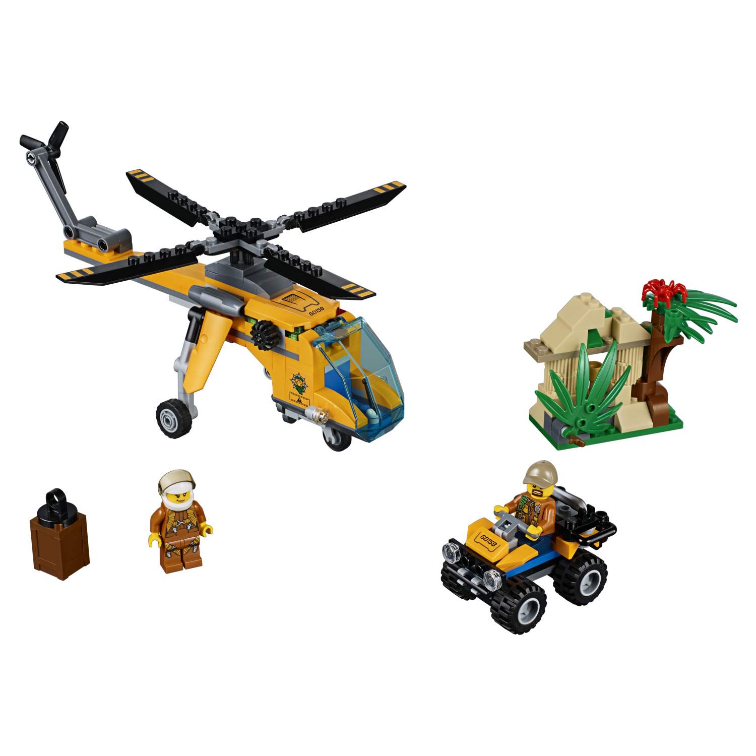 Конструктор LEGO City Jungle Explorers Грузовой вертолёт исследователей  джунглей (60158) - отзывы покупателей на Мегамаркет