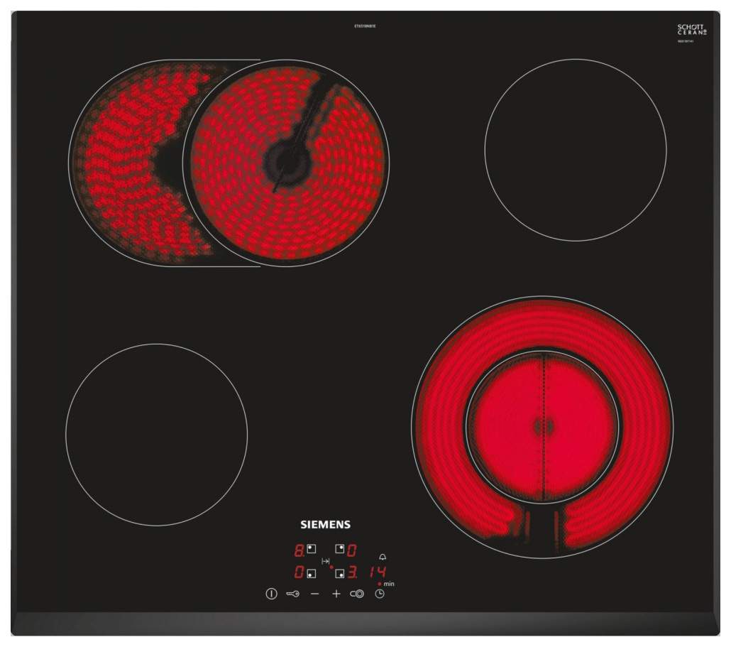 Встраиваемая варочная панель электрическая Siemens ET651BNB1E Black .