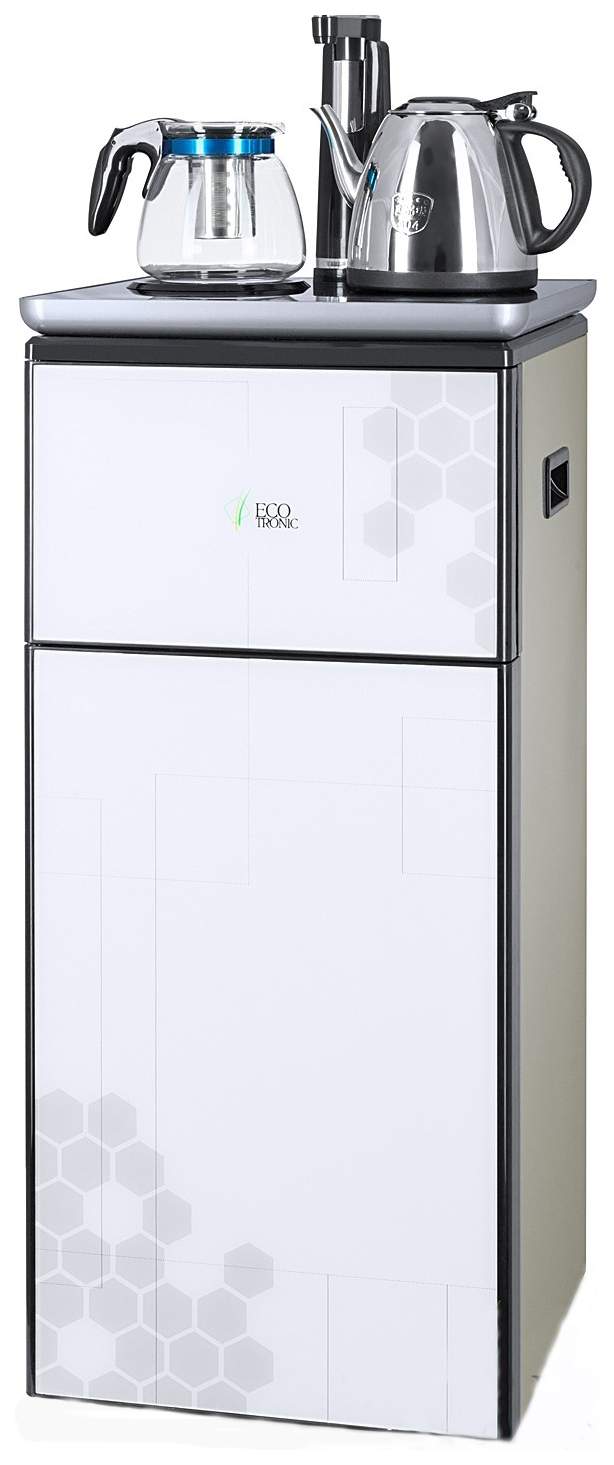 Кулер с чайным столиком тиабар ecotronic tb11 le white