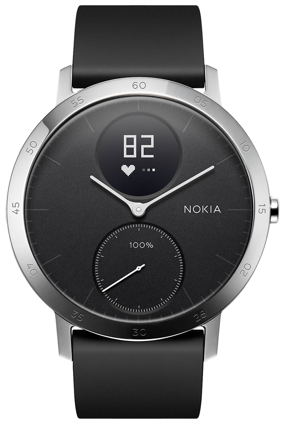 Смарт-часы Nokia Steel HR 40 mm Silver/Black – купить в Москве, цены в  интернет-магазинах на Мегамаркет