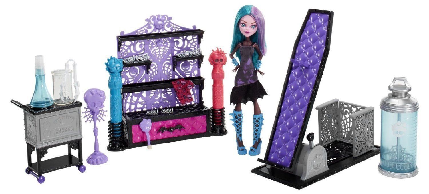 Игровой набор с куклой Monster High Раскрась монстра Дизайнерская  лаборатория BCC47 – купить в Москве, цены в интернет-магазинах на Мегамаркет