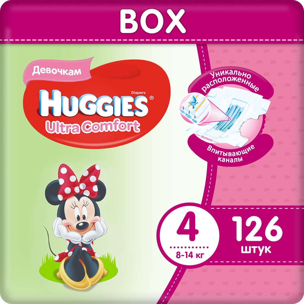 Отзывы о подгузники Huggies Ultra Comfort для девочек 4 (8-14 кг), Disney  Box, 126 шт. - отзывы покупателей на Мегамаркет | подгузники для малышей  9402386 - 100000000931