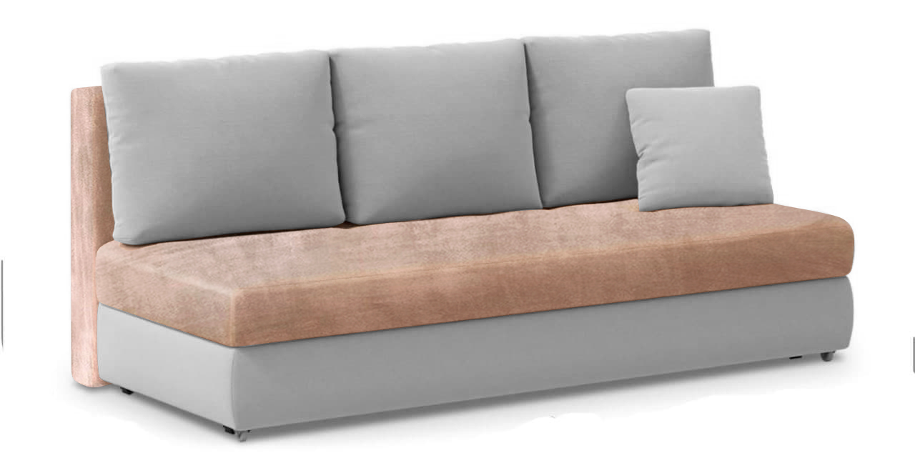 Чехол на диван без подлокотников, трехместный на резинке