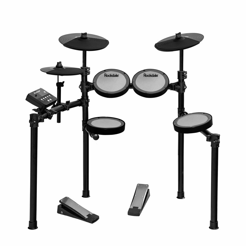 Купить электронная ударная установка Rockdale DRUMS SD61-4 с сетчатыми  пэдами, цены на Мегамаркет | Артикул: 100032087873