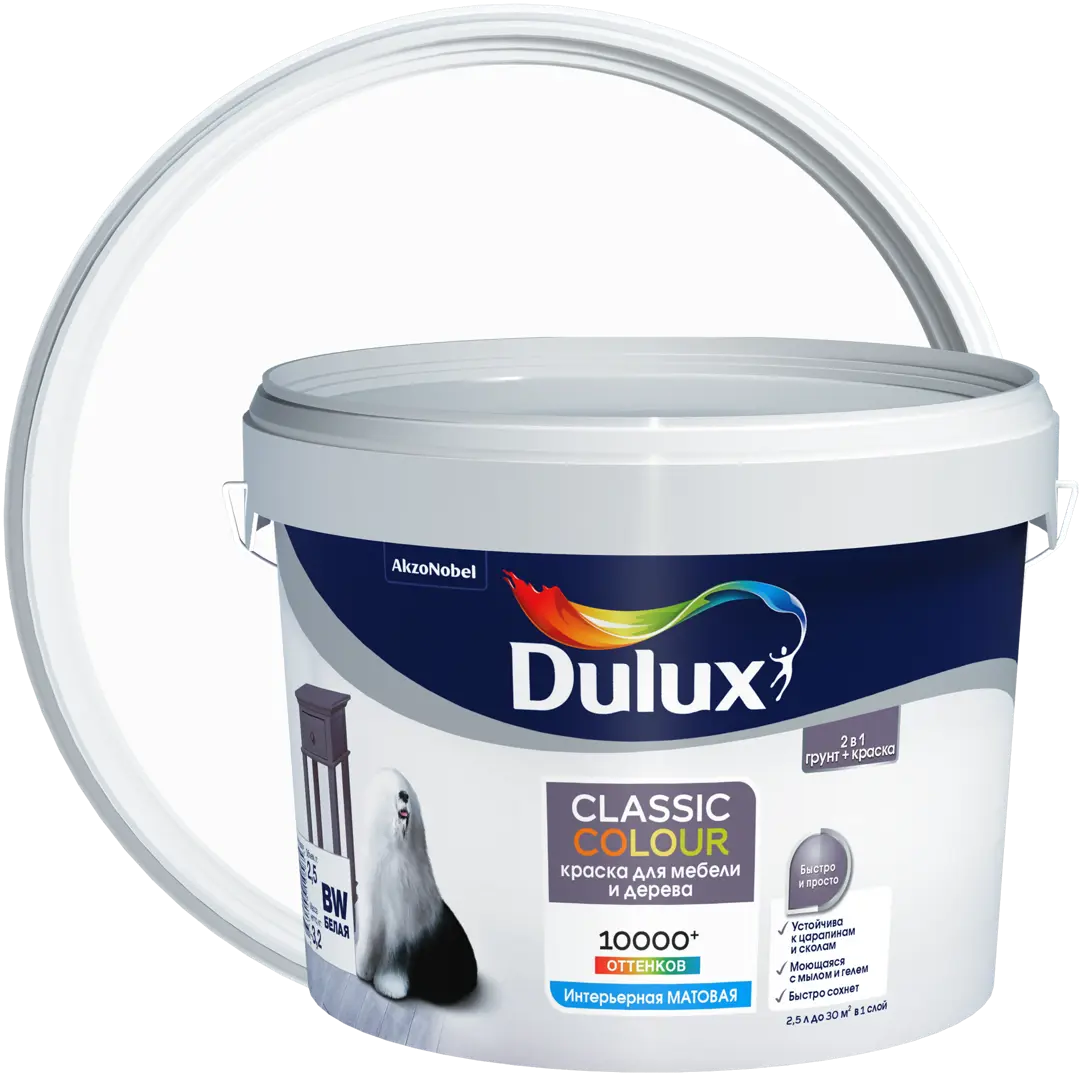 Краска dulux bw мебель и дерево