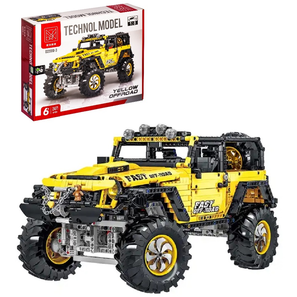 Купить конструктор MORK Джип Yellow Wrangler 2471 деталь 022010-3, цены на  конструкторы в интернет-магазинах на Мегамаркет