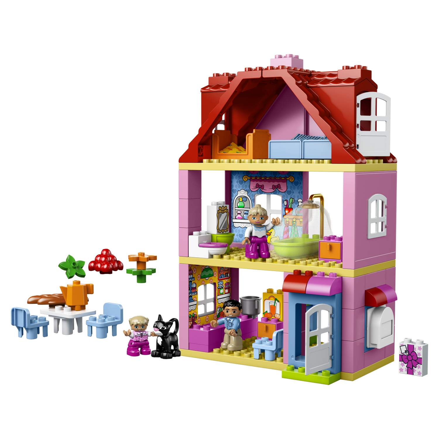 Конструктор LEGO DUPLO Town Кукольный домик (10505) - отзывы покупателей на  Мегамаркет