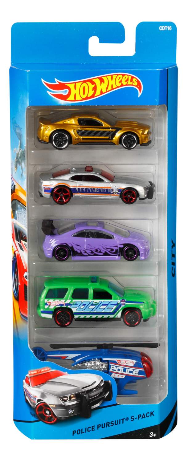 Набор пластиковых машинок Hot Wheels Police Pursuit 1806 CDT16 – купить в  Москве, цены в интернет-магазинах на Мегамаркет