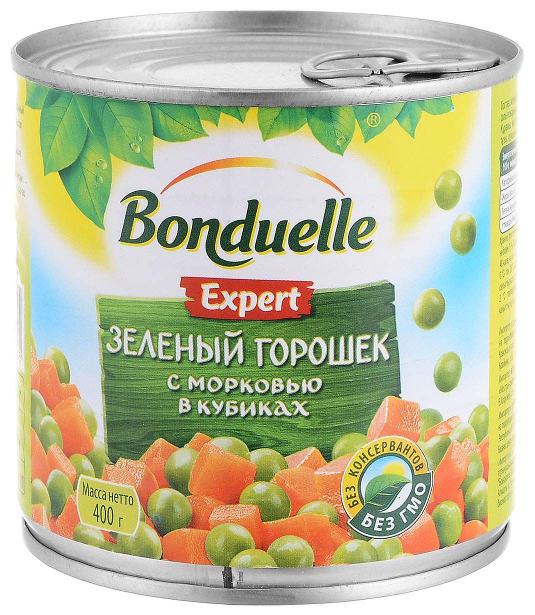 Зеленый горошек с морковью Bonduelle в кубиках 400 г - отзывы покупателей  на маркетплейсе Мегамаркет | Артикул: 100023621433