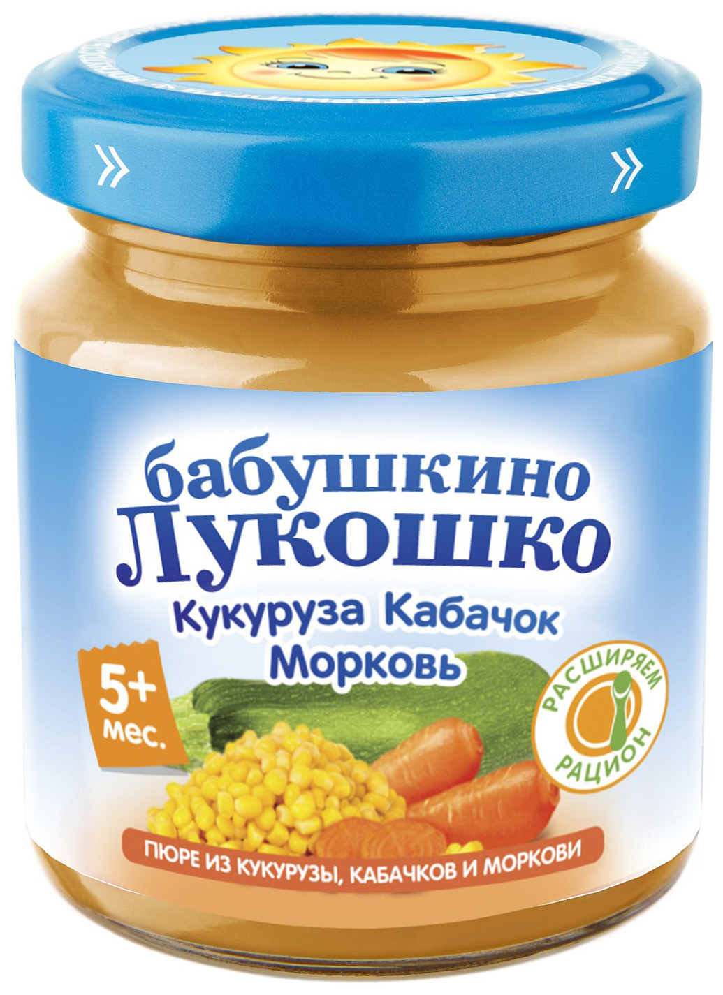 Отзывы о пюре Бабушкино Лукошко Кукуруза, кабачки и морковь с 5 мес. 100 г,  1 шт. - отзывы покупателей на Мегамаркет | детское пюре 53960 - 100025284133