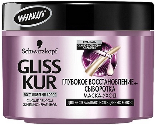 Schwarzkopf gliss kur глубокое восстановление маска для волос