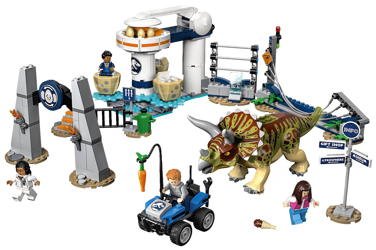 Lego jurassic best sale park triceratops