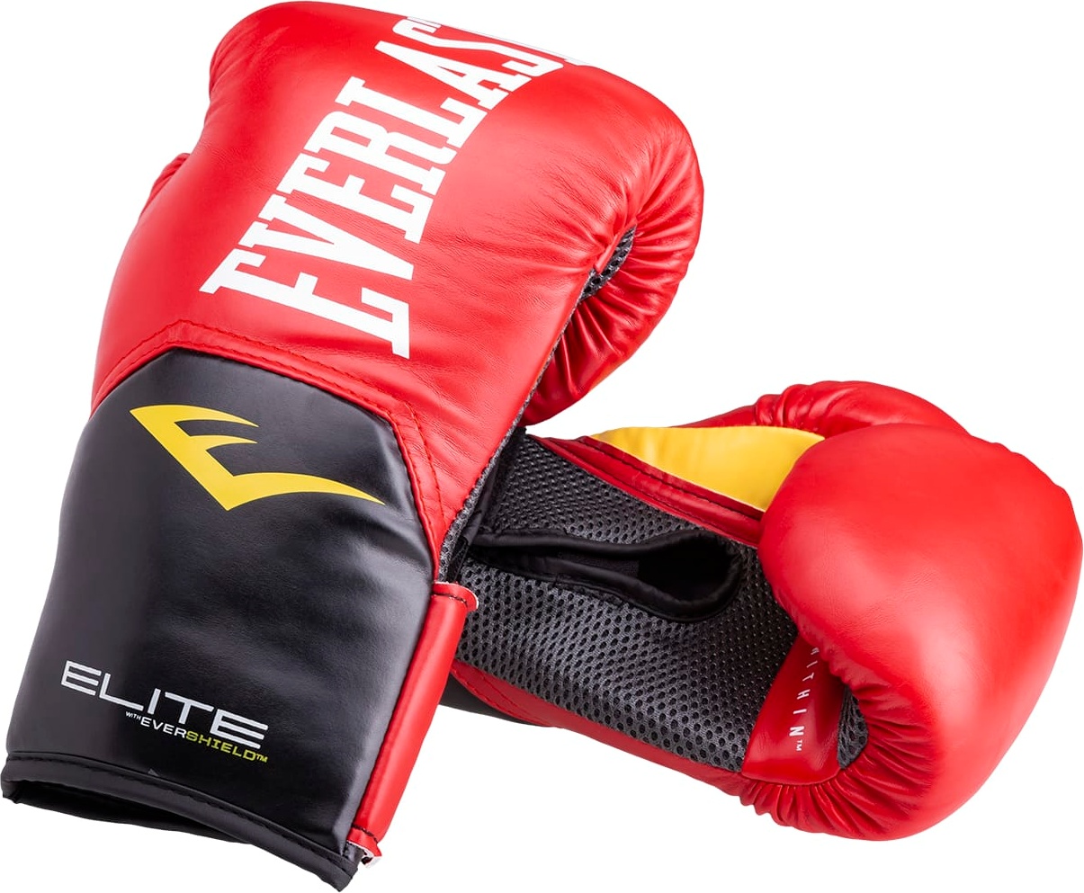 Боксерские перчатки Everlast Elite ProStyle красный, 12 унций - купить в  Москве, цены на Мегамаркет | 100024870935