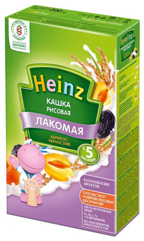 Каша молочная Heinz рисовая г с 4месяцев