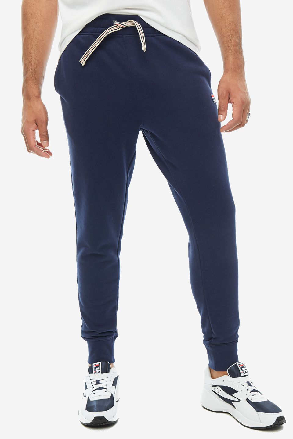 Спортивные брюки мужские FILA LM171YB4-410 синие 2XL - купить в Москве,цены на Мегамаркет