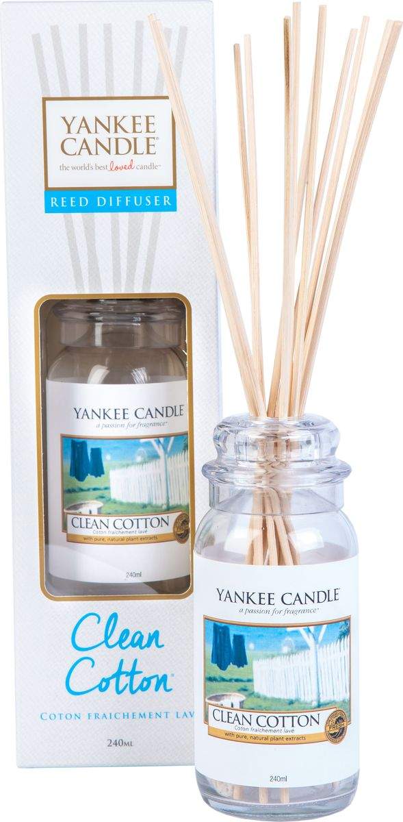 yankee clean cotton reed diffuser