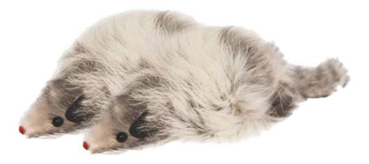 Мягкая игрушка для кошек Triol Мышь натуральный мех, серый, 10 см, 2 шт -  отзывы покупателей на маркетплейсе Мегамаркет | Артикул товара:100022817139