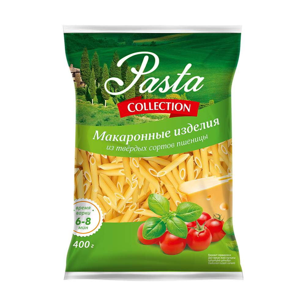 Макароны, Pasta collection, Перья, 400 г – купить в Москве, цены в  интернет-магазинах на Мегамаркет