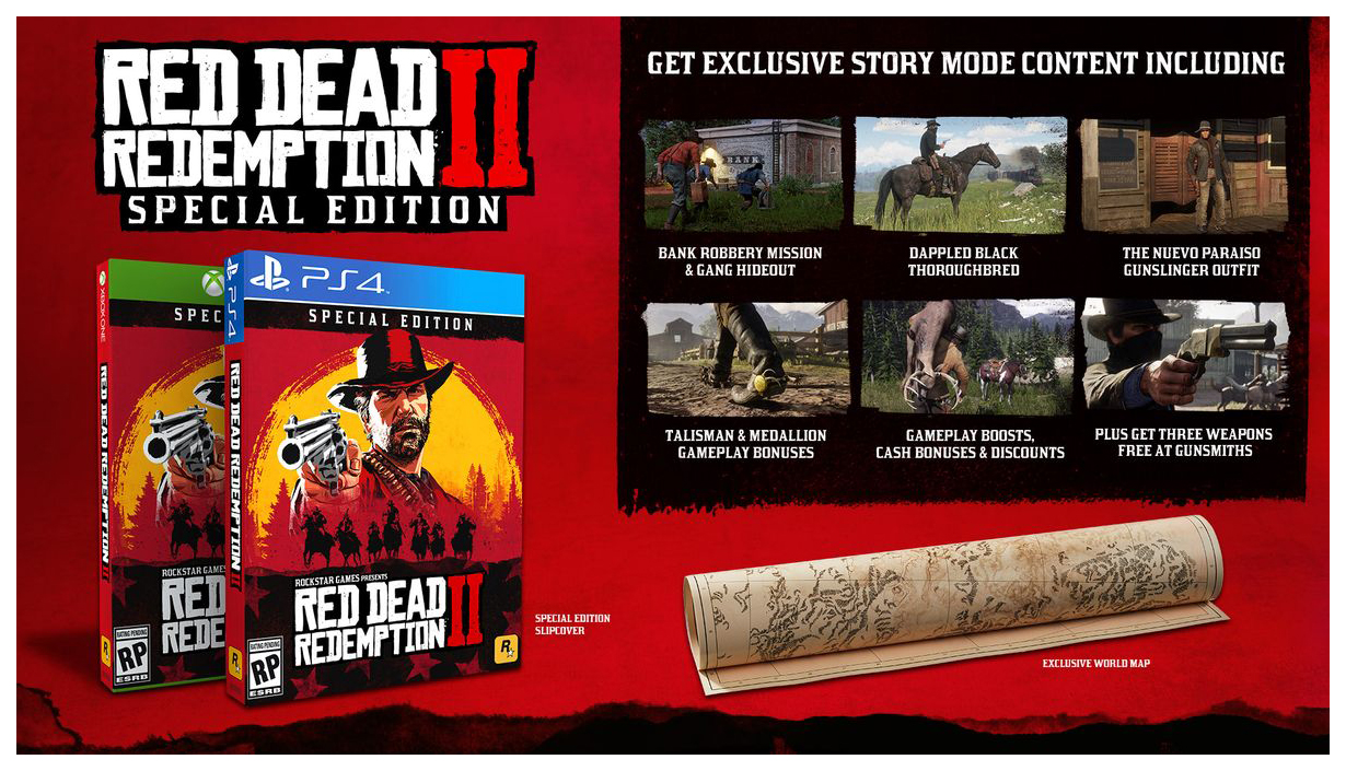 Игра Red Dead Redemption 2 Special Edition для Xbox One - купить в Москве,  цены в интернет-магазинах Мегамаркет