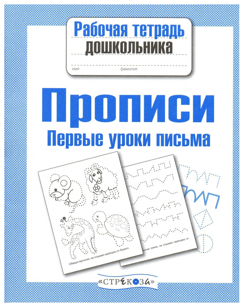 Прописи, первые Уроки письма - купить дошкольного обучения в  интернет-магазинах, цены на Мегамаркет | 4880600