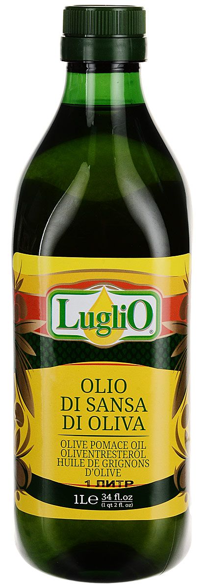 Масло оливковое Luglio Olio Di Sansa Di Oliva 1 л купить в Vprok ru