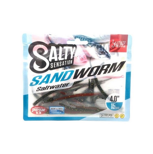 Силиконовая приманка Lucky John Salt Water Sandworm 50 мм, F41, 24