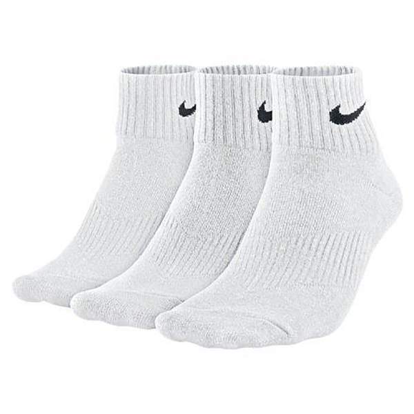 Nike Value Cotton Quarter 3PPK Socks 
