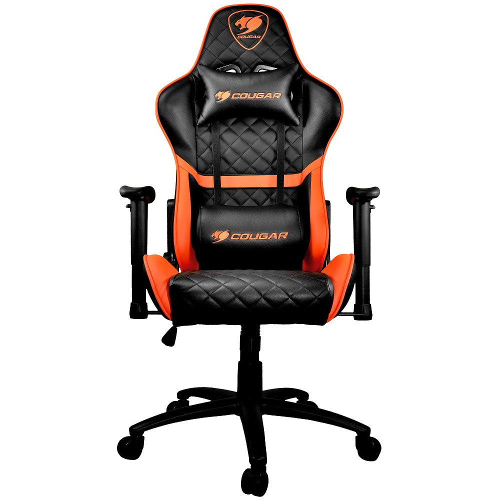 Кресло компьютерное игровое cougar armor one black orange