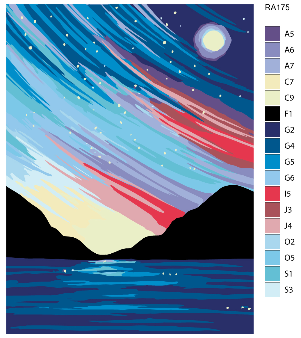 Картина по номерам северное сияние