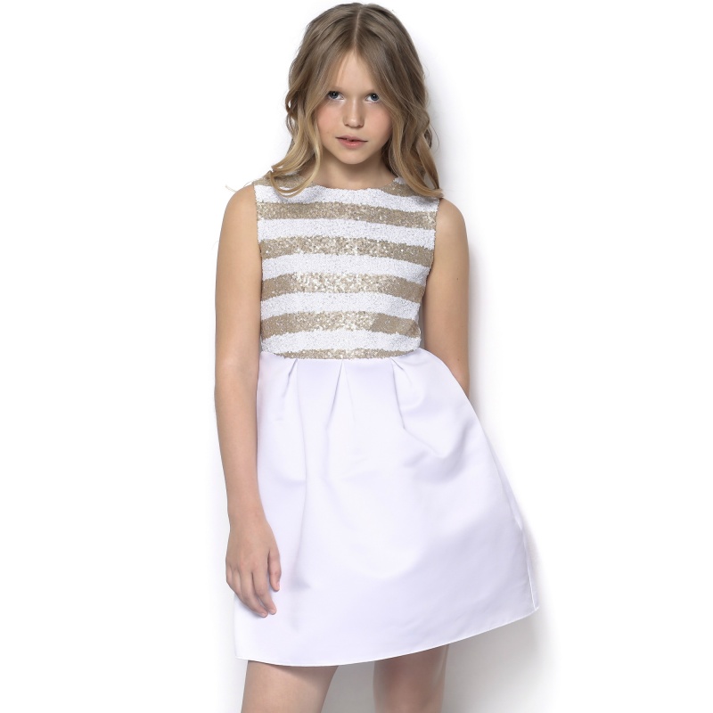 Белое платье для подростка девочки
