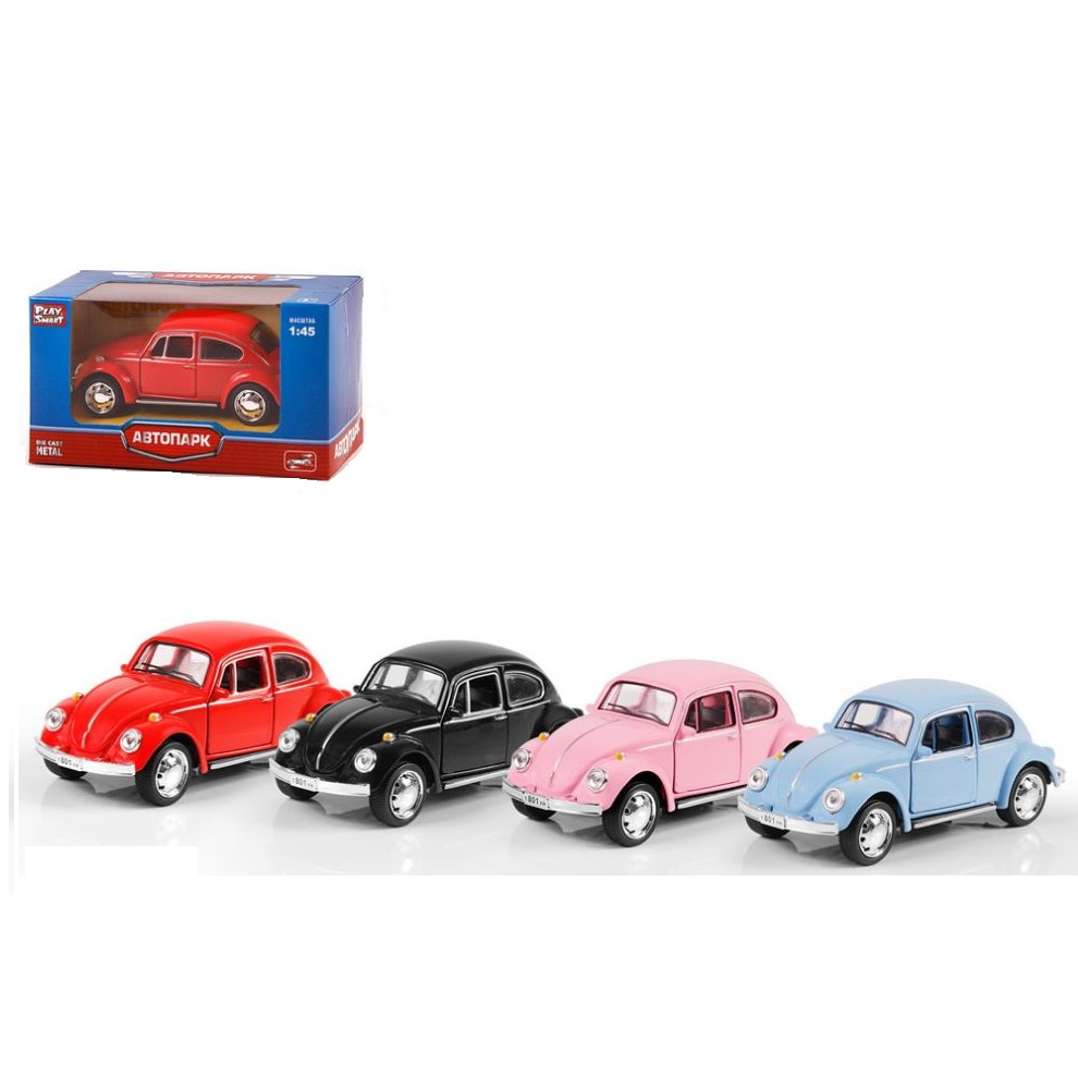 Машинка инерционная volkswagen beetle 1:45 Play Smart 6525wc – купить в  Москве, цены в интернет-магазинах на Мегамаркет