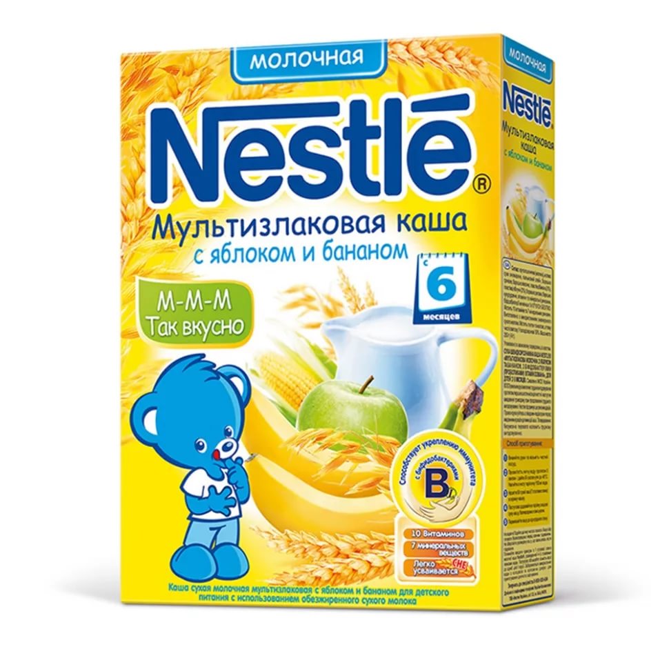 Nestle мультизлаковая безмолочная каша