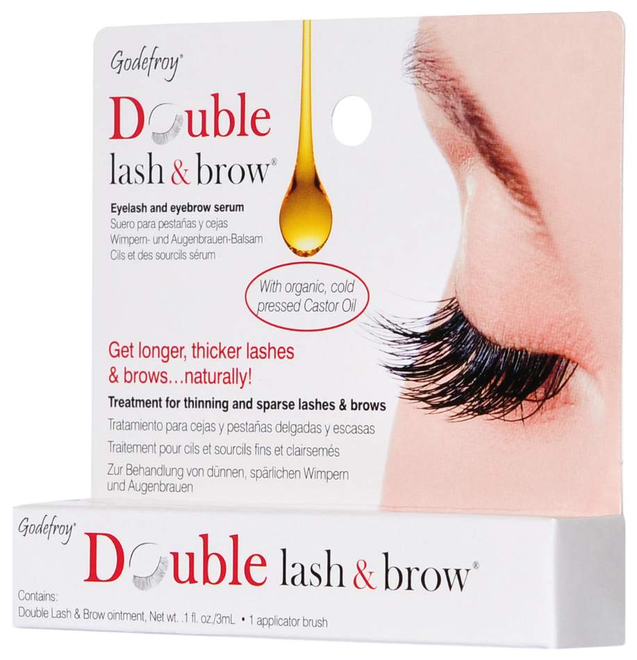 Средство для роста ресниц и бровей Godefroy Double Lash & Brow Organic Oil  3 мл - отзывы покупателей на Мегамаркет | средства для роста бровей и ресниц  7138