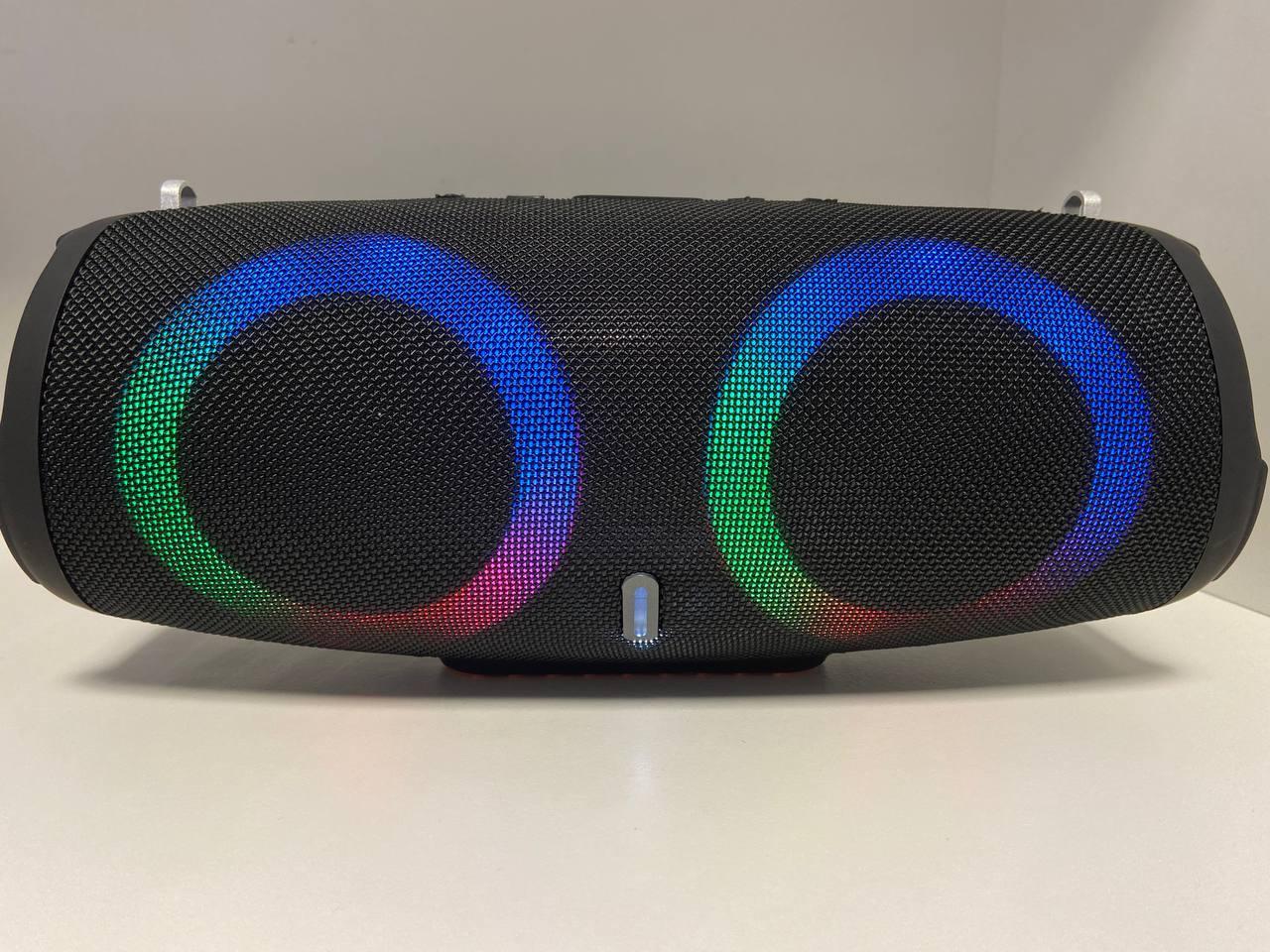 Колонка BIG XTEREM2 со светящимися динамиками RGB Bluetooth Мощная акустика  – купить в Москве, цены в интернет-магазинах на Мегамаркет