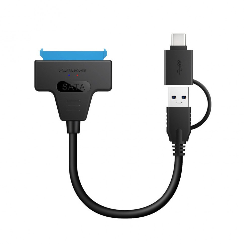 Адаптер 2emarket USB Type-C - SATA III вилка-вилка 0.2м 4682, купить в  Москве, цены в интернет-магазинах на Мегамаркет