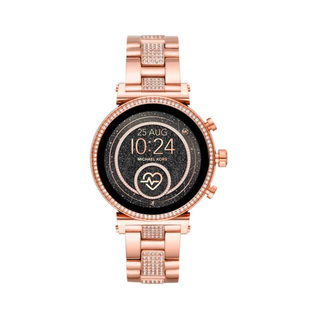 Купить Двухцветные умные часы Michael Kors Access Gen 5E MKGO с резиновым  логотипом и логотипом Michael Kors цвет  черный по цене 24 690 рублей в  интернетмагазине Usmallru