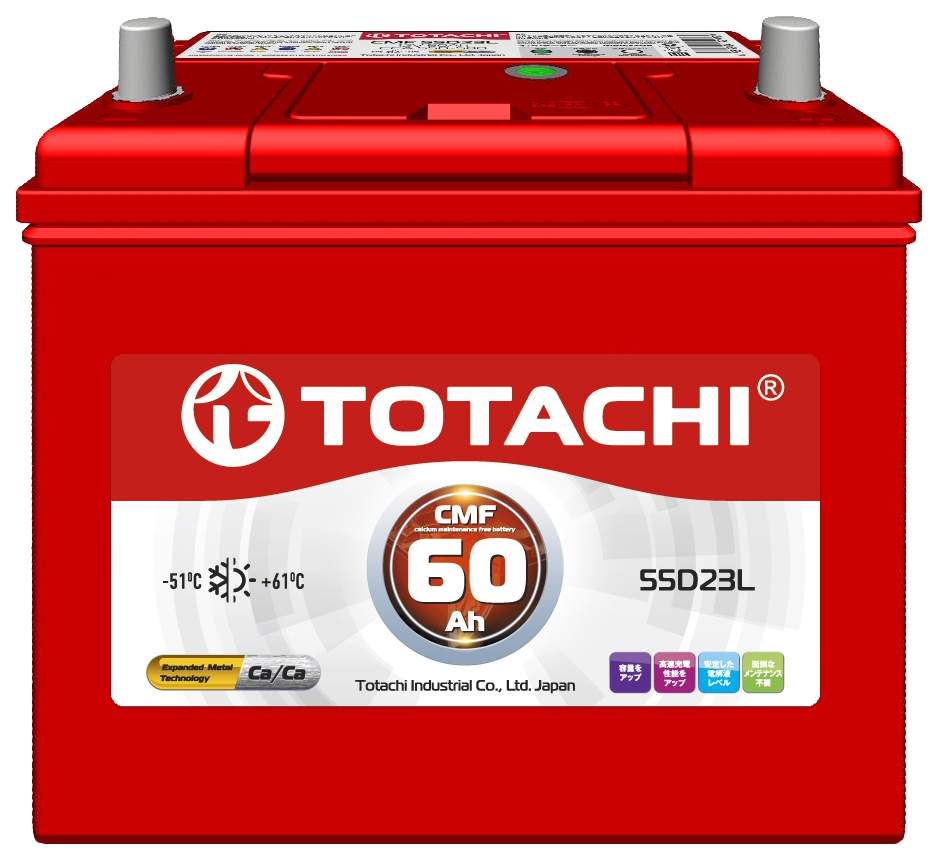 Аккумулятор TOTACHI KOR CMF 60 L 55D23L – купить в Москве, цены в  интернет-магазинах на Мегамаркет