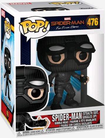 Spider man stealth suit hot sale goggles up funko pop