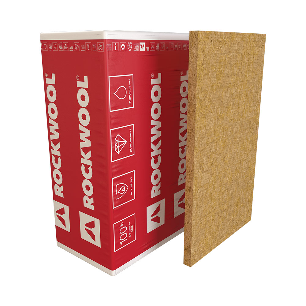 Утеплитель Rockwool Венти Баттс Оптима 50х600х1000 мм 4,8 кв.м - купить в  ООО 