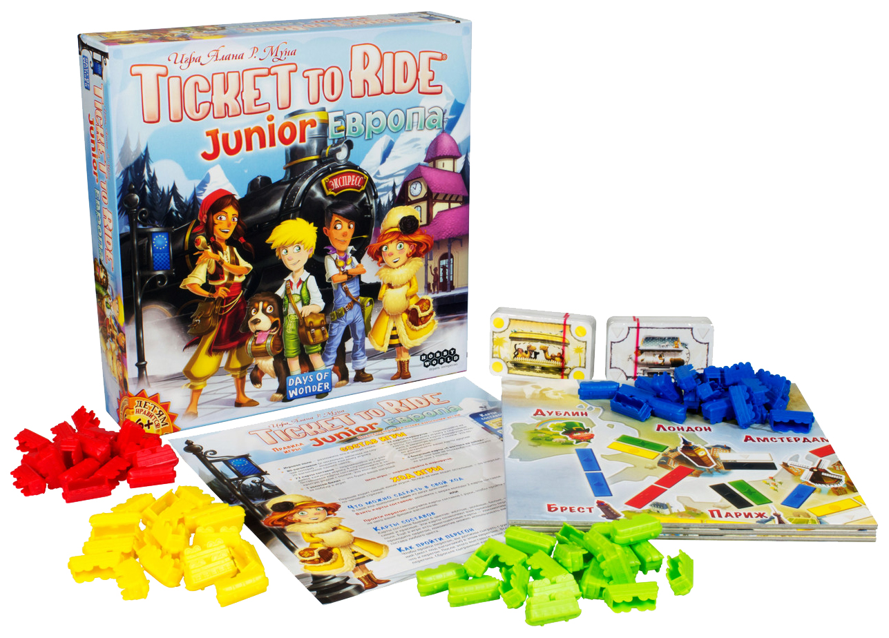 Отзывы о семейная настольная игра Hobby World Ticket to Ride Junior Европа  1867 - отзывы покупателей на Мегамаркет | настольные игры 1867 -  100023705552