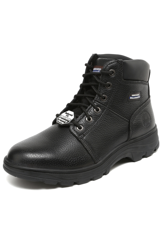 Ботинки мужские Skechers 77010 черные 8 US - купить в Москве, цены наМегамаркет