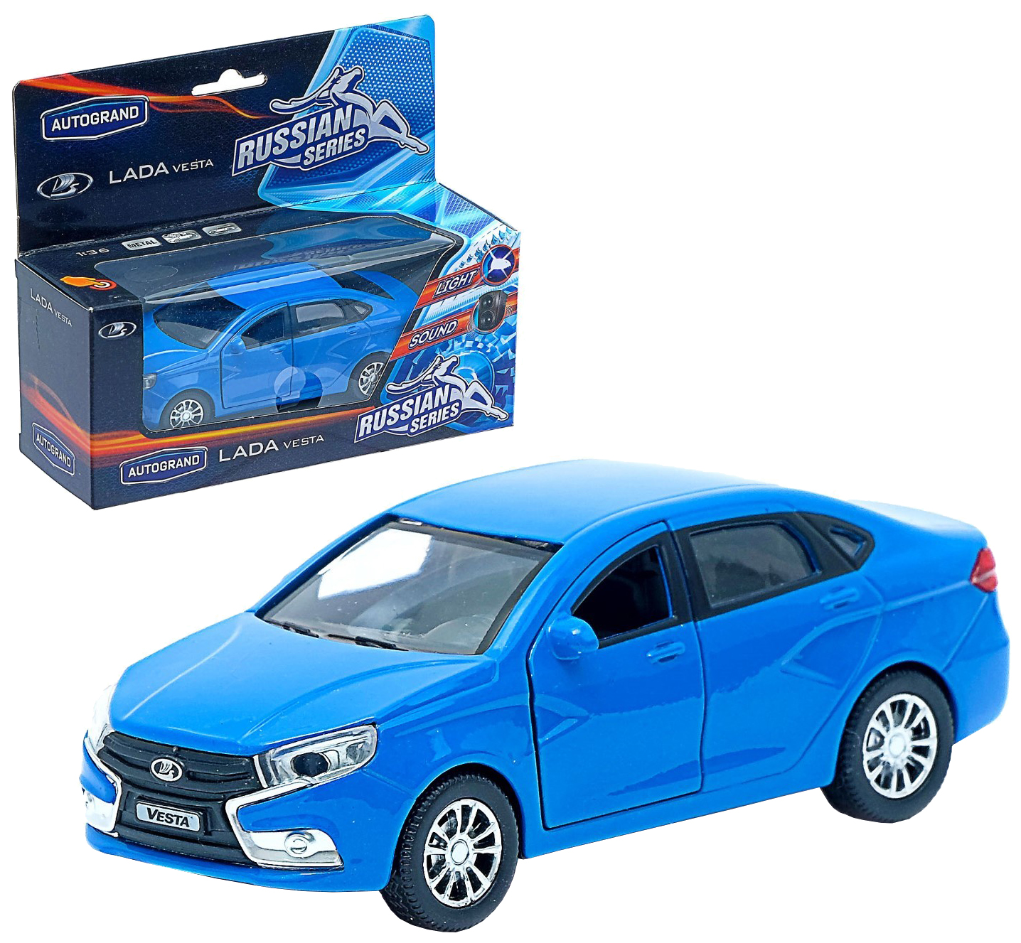 Купить aUTOTIME Машинка Lada Vesta. Гражданская, 1:36 65282W-RUS, цены на  Мегамаркет