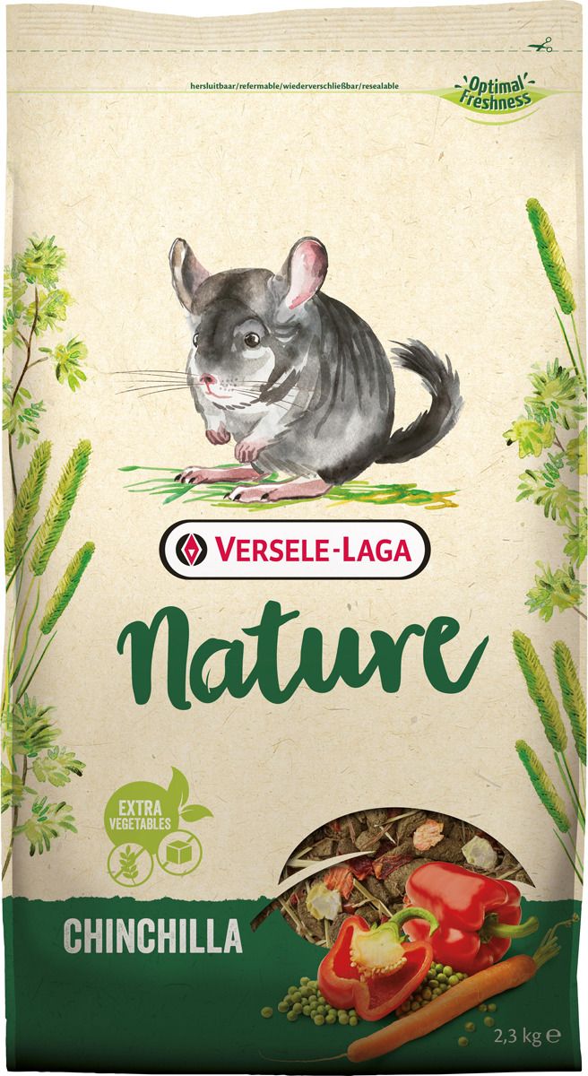 Купить корм для шиншилл Versele-Laga Nature Chinchilla, 2,3 кг, цены на  Мегамаркет | Артикул: 100025356955