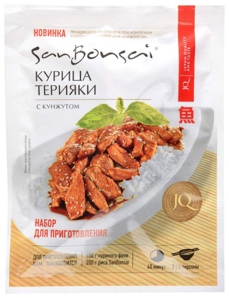 Купить набор SanBonsai для приготовления курицы терияки с кунжутом 66 г,  цены на Мегамаркет | Артикул: 100024369355