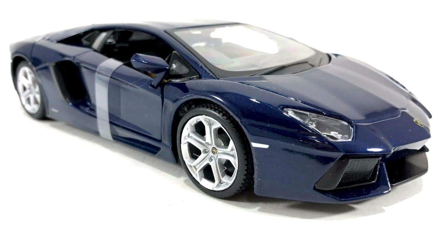 Машинка Maisto темно-синяя - Lamborghini Aventador LP700-4 2012г 1:24 –  купить в Москве, цены в интернет-магазинах на Мегамаркет