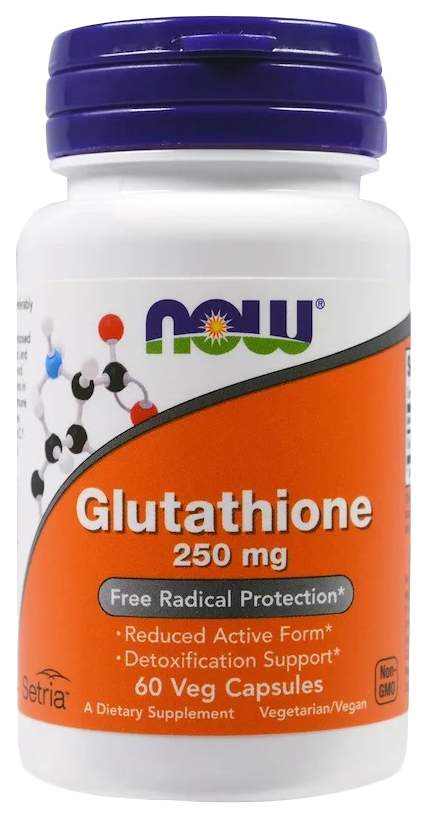 glutathione отзывы Антиоксидант NOW Glutathione 60 капс