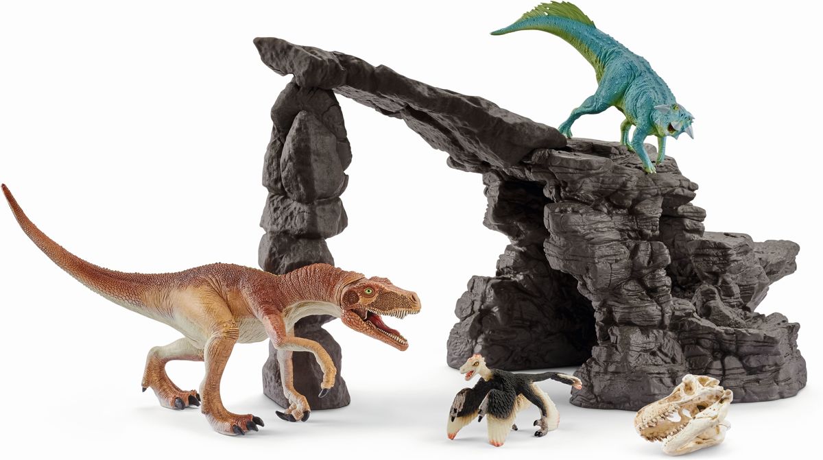 Купить игровой набор Schleich Набор Пещера динозавров - игровой набор  фигурок, цены на Мегамаркет